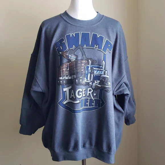 Swamp Lager Beer pullover sweatshirt - Picture 1 of 8